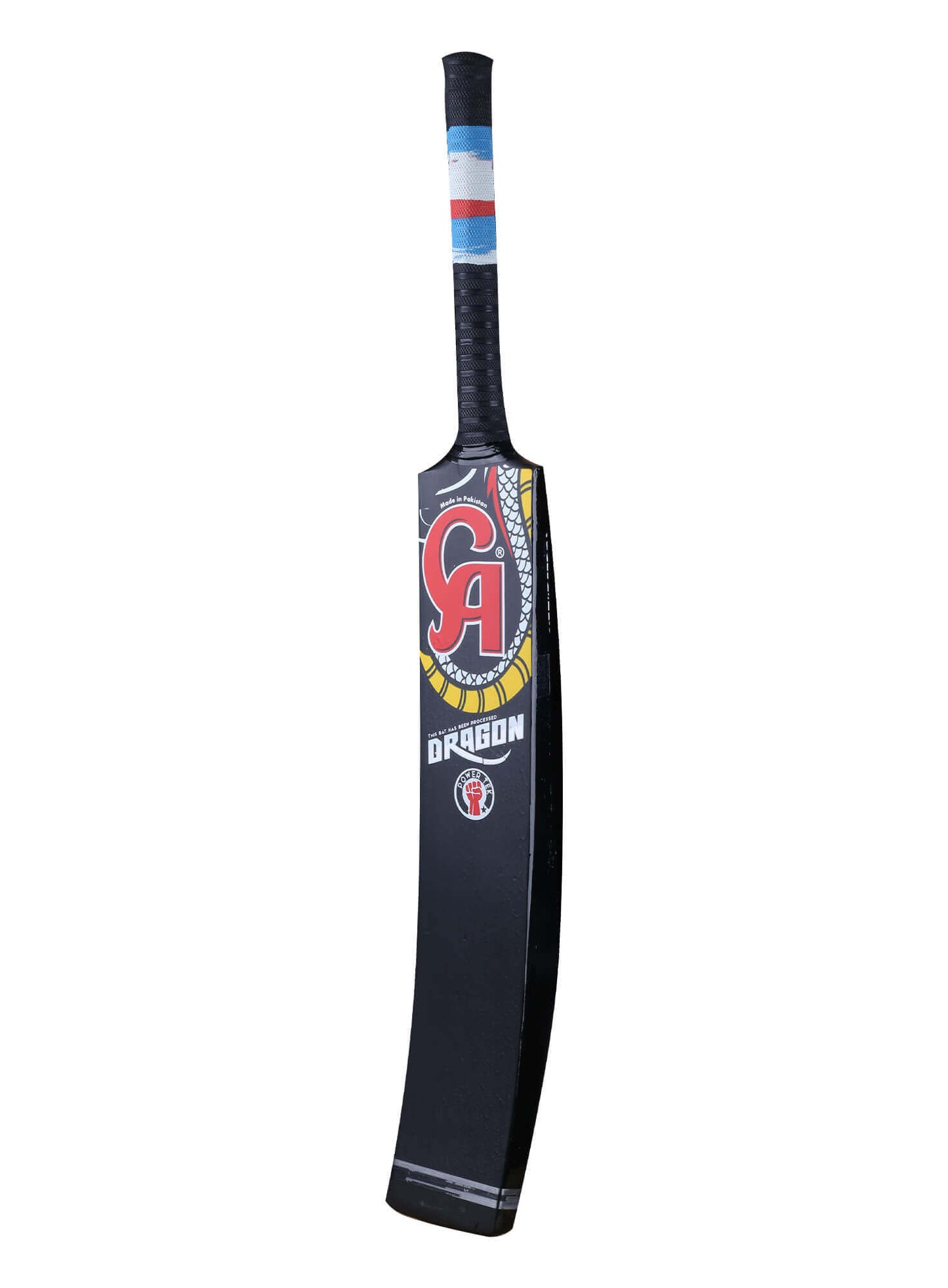 CA Dragon Power-Tek tennis ball - tape ball cricket bat (Black)