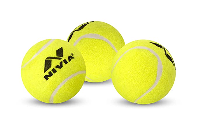 Nivia Heavy Tennis Cricket Balls (Pack of 12)