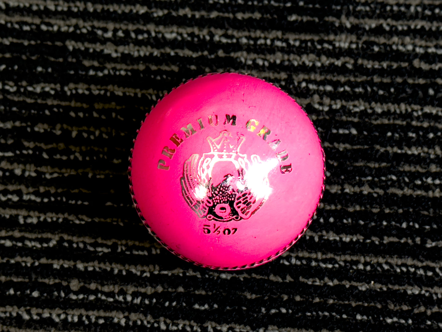 Black Ash Premium grade Pack of 6 Pink Cricket Leather Balls 156 Grams