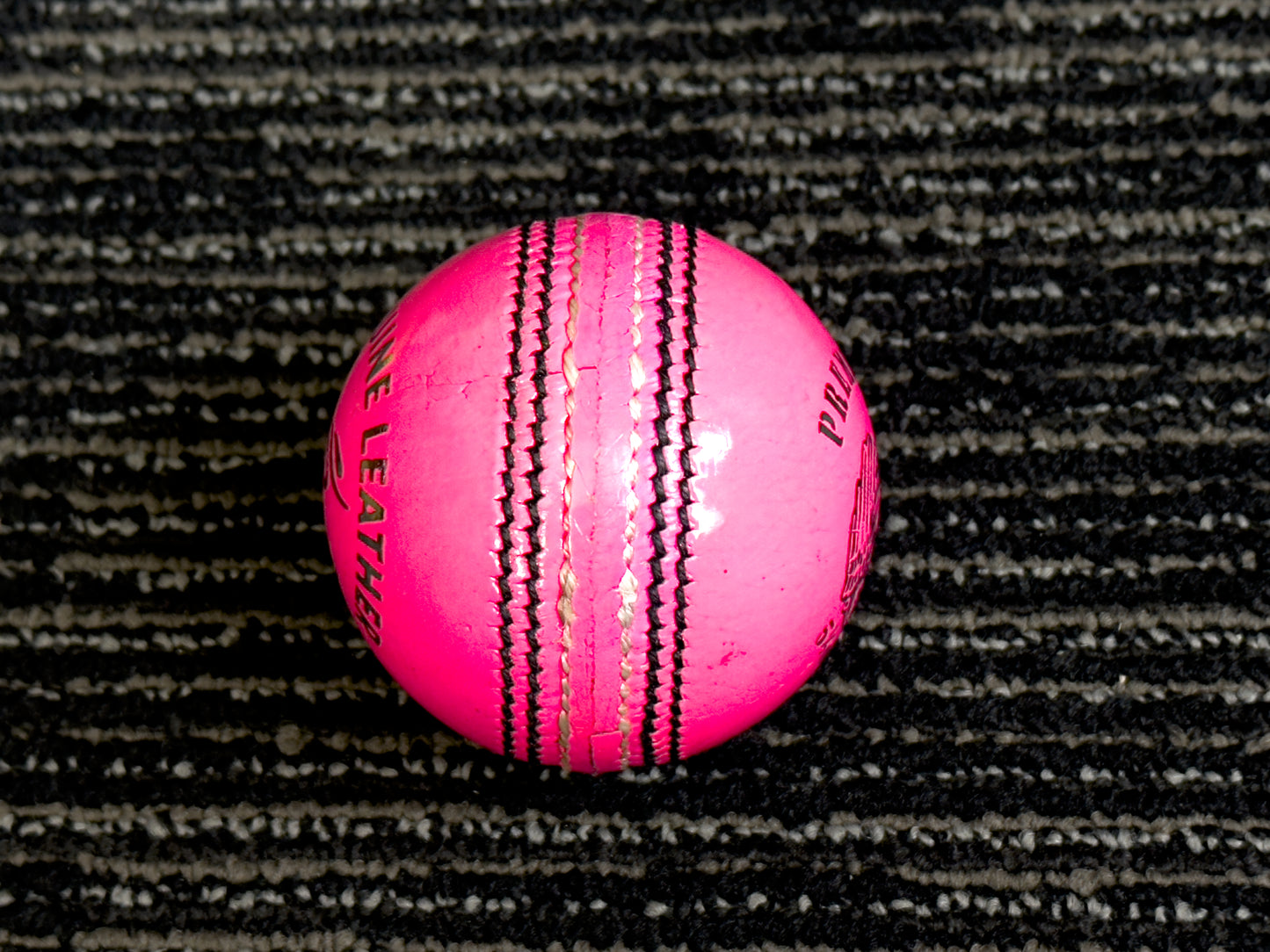 Black Ash Premium grade Pack of 6 Pink Cricket Leather Balls 156 Grams