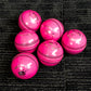 Black Ash Seamer Pack of 6 Pink Cricket Leather Balls 156 Grams