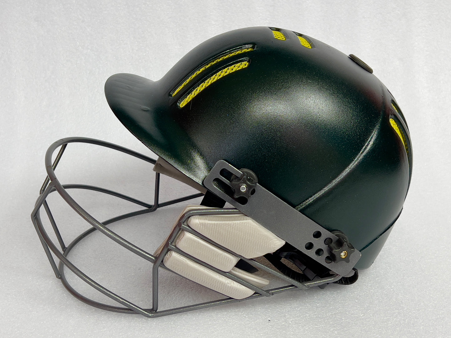 Black Ash Junior Cricket Helmet with steel grill