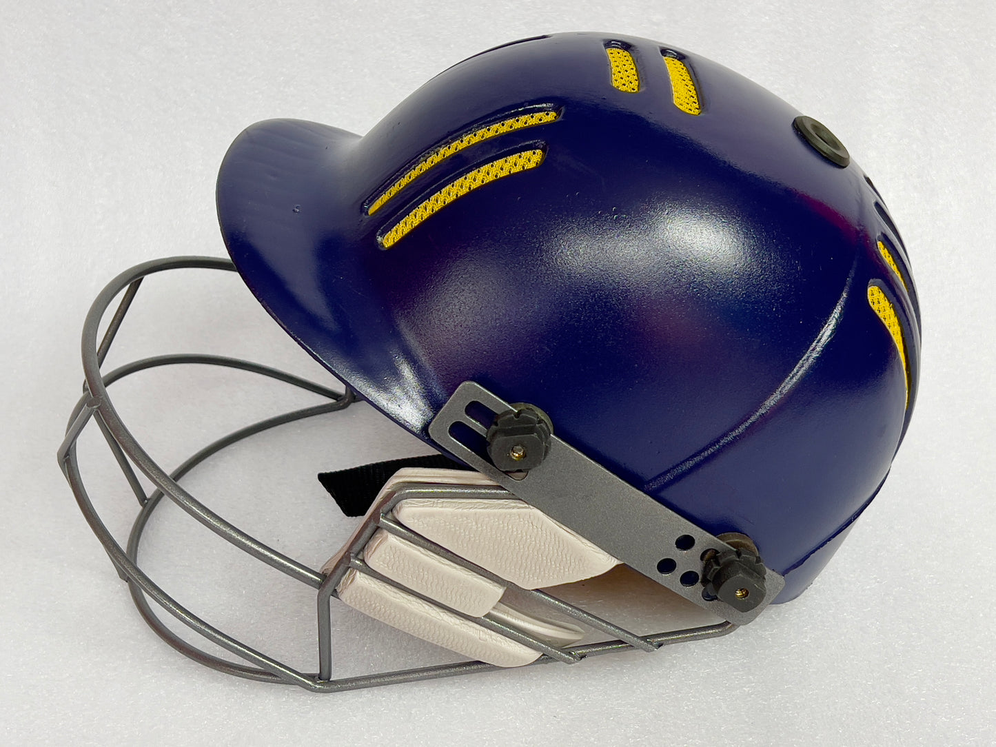 Black Ash Junior Cricket Helmet with steel grill