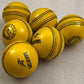 PVC Soft Cricket Training Balls | Pack of 6 | Yellow Color | 90 gms